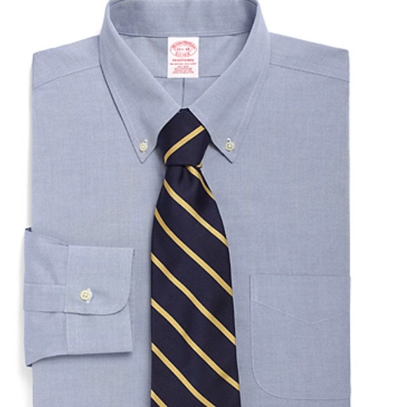 Brooks brother fit button-down collar dress shirt