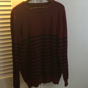 Red stripped sweater from forever 21 men