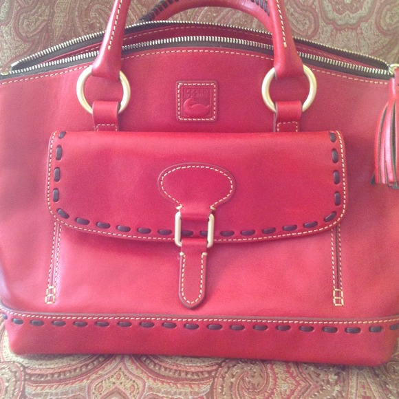 Authentic Dooney &Burke Red Handbag\strap