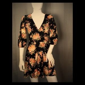 Floral wrap dress/tunic
