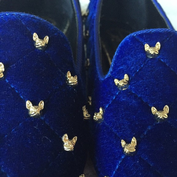 C-Wonder Shoes - Amazing quilted flats with Boston terrier studs