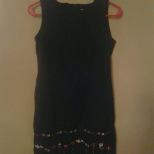 Beautiful embroidered little black dress petite