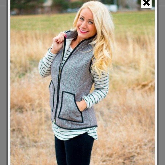 J. Crew herringbone vest