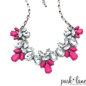 Park lane pink pop statement necklace