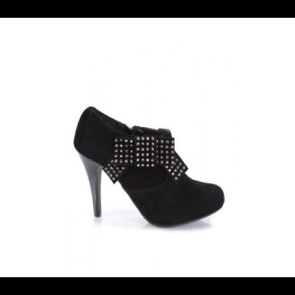 black suede ankle boots