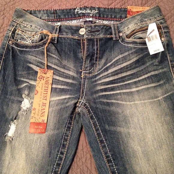 Amethyst Junior Mid Rise Flare Jeans