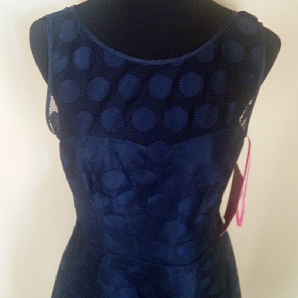 Betsey johnson Navy dress- 8 - Picture 2 of 3