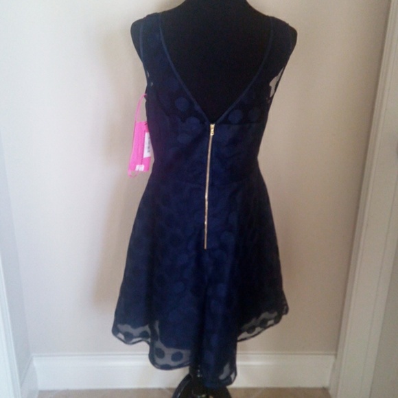 Betsey johnson Navy dress- 8 - Picture 3 of 3