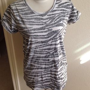 ZEBRA PRINT COTTON ON TEE