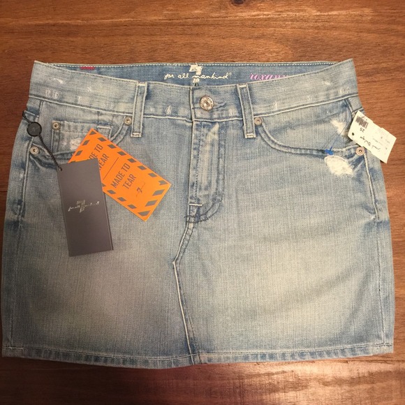 Seven 7 for All Mankind Roxanne Mini Skirt Size 25
