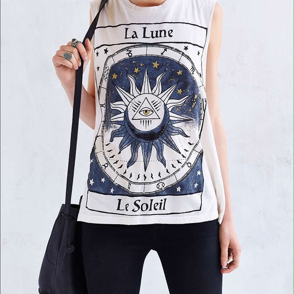 La Lune Foiled Muscle Tee