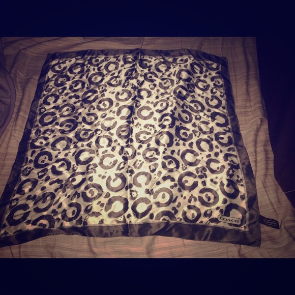 Coach silk purse scarf