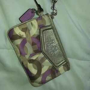 Authentic coach wristlet