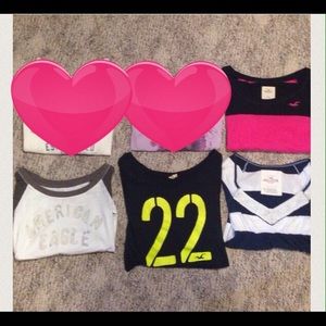Mixed Lot! 4 American Eagle & Hollister Tops XS/S