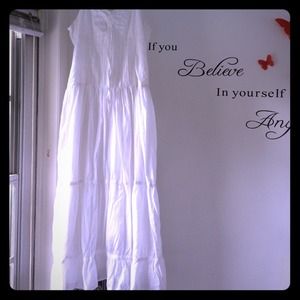Hippie white dress