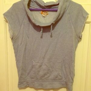 Blue sweatshirt material shirt