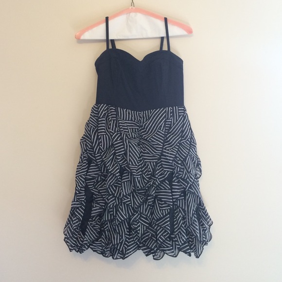 Navy-patterned Dress - Picture 1 of 1