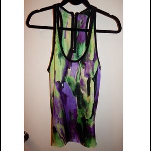 💙💜💚Multi colored zipper blouse💚💙💜