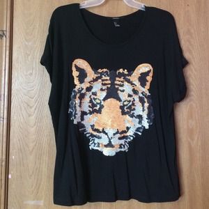 Sequin Tiger Top