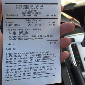 Shipping confirmation for @prg