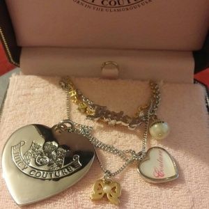 Juicy Couture layered charm necklace!