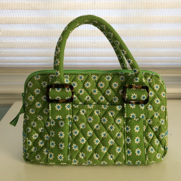 Vera Bradley green apple small tote