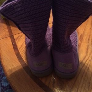 Purple knit uggs