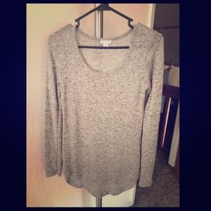 Grey flowy sweater