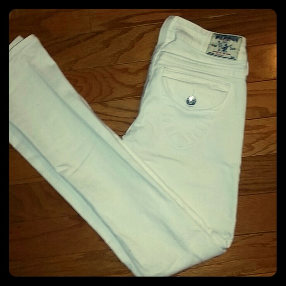 Crisp white True Religion Jeans