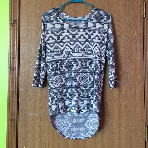 Aztec Tribal High Low Top