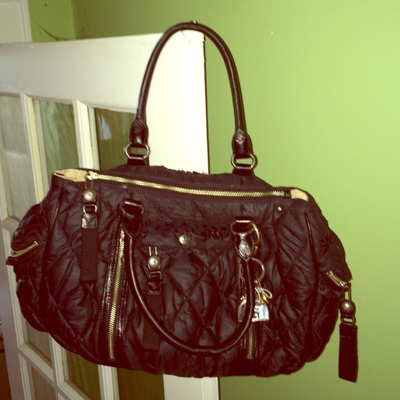 Juicy Couture black quilted purse