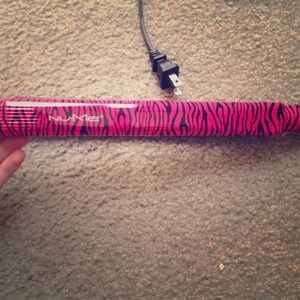 Pink & Black Zebra NuMe Straightener