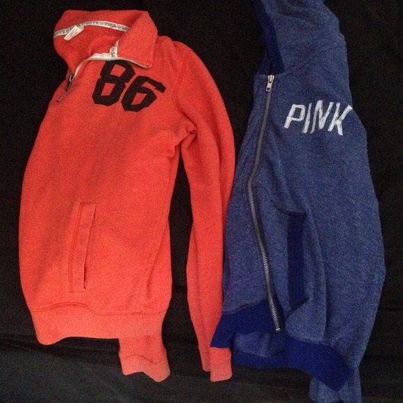Two Victoria Secret Sweat shirts!