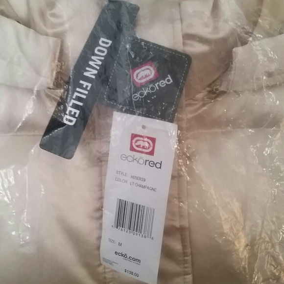 New ecko red gold long down snow jacket - Picture 2 of 3