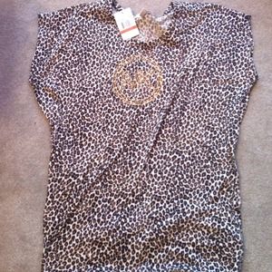 Michael kors cheetah print shirt