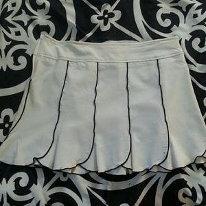 White and black skirt