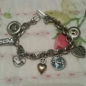 Brighton world peace charm bracelet.