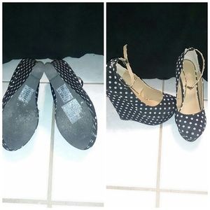 Forever 21 Navy Blue Wedges
