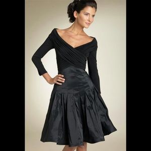 TADASHI Collection Knit and tafita cocktail dress