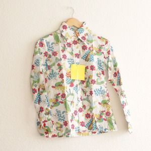 HELD : vtg Alice n wonderland 70's shirt s/m