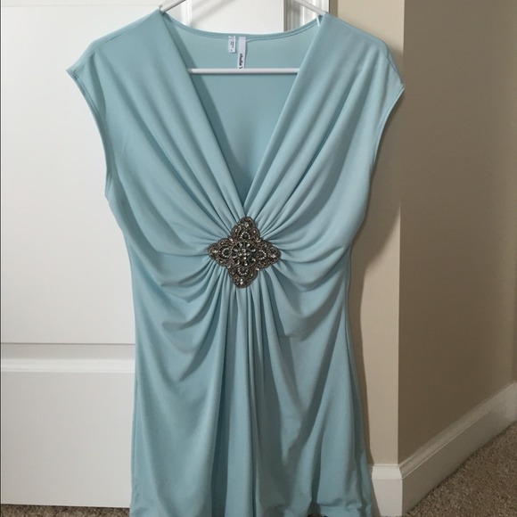 Maurices sky blue cap sleeve.