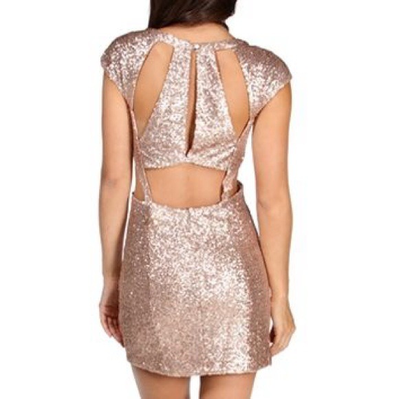 Windsor size 5 rose gold sequin dress!