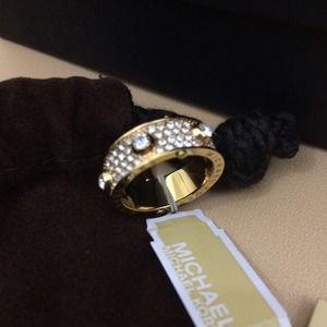 Michael Kors MK Gold Tone Studded Ring