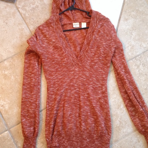 Long, hooded BKE sweater