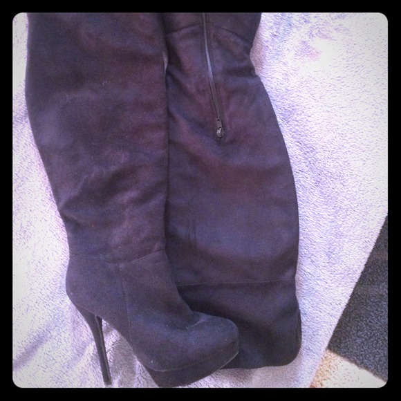 High heel tall boots