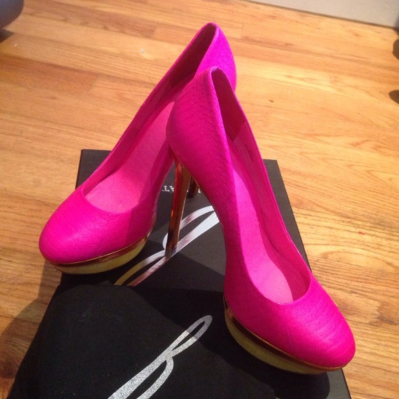 Brian Atwood Shoes - B Brian Atwood Fontanne pump pink snake size 7