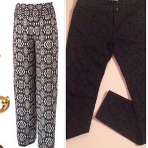 BUNDLE black/gray jeans and palazzo pants
