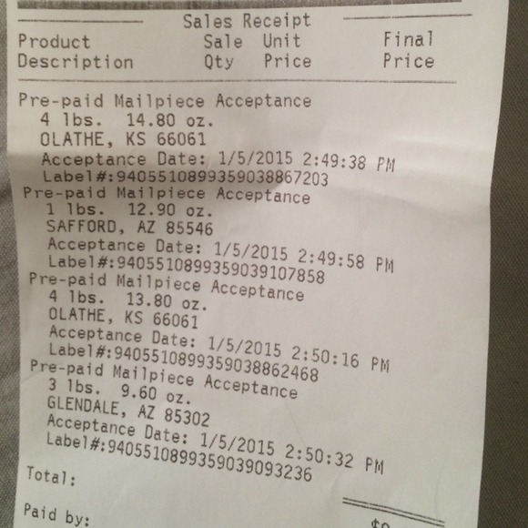 Shipping proof - Picture 3 of 3