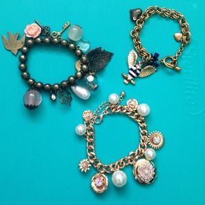 BUNDLE DEAL! 3 Charm Bracelets
