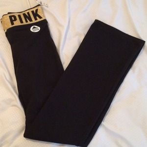 BNWT Bling Pink Bootcut yoga pants